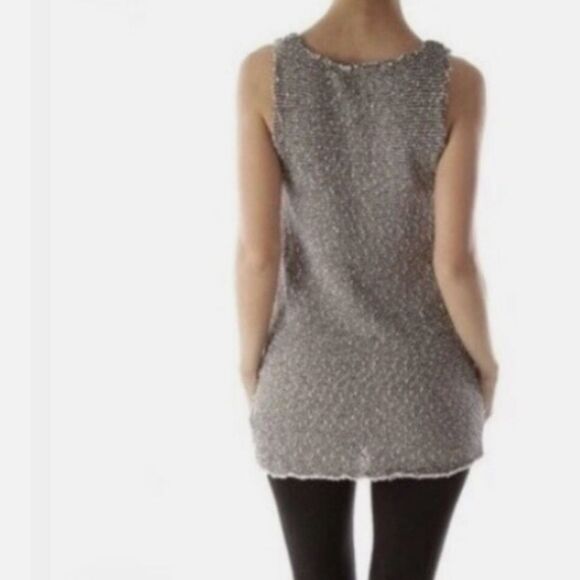 CAbi Black and White Textured Knit Tank Top - Picture 6 of 7